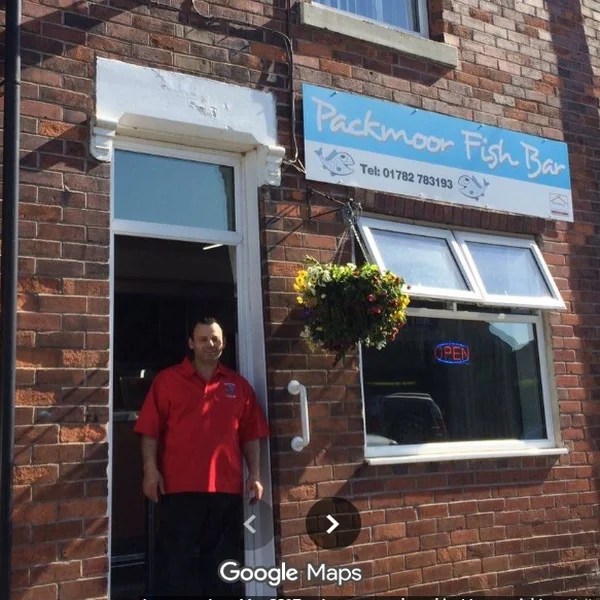 Packmoor Fish Bar shopfront 71 Thomas Street